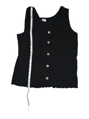 No Boundaries Black Ribbed Top XL 15-17